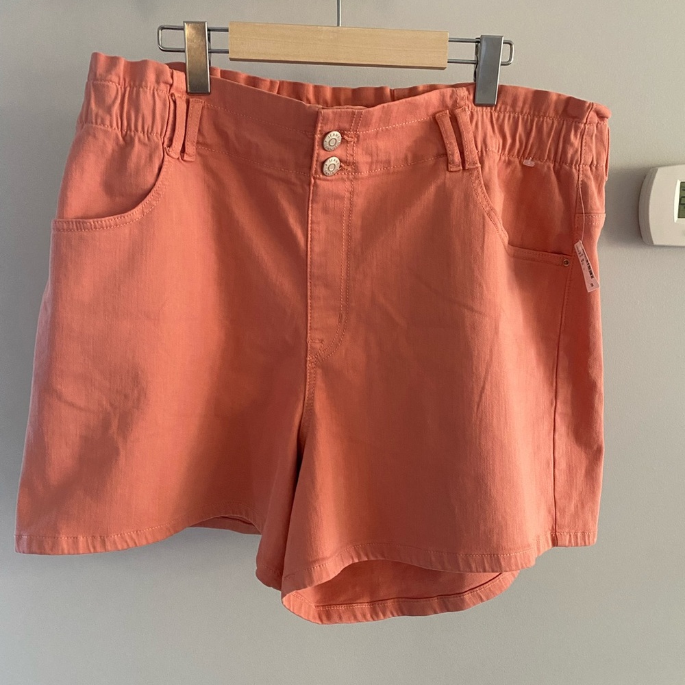 High waist Coral Women's jeans Shorts